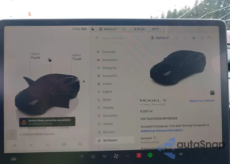 2024 Tesla Model Y из США, поврежденный, VIN 7SAYGDED1RF159399